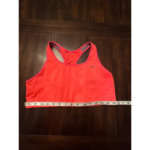Nike Dri-Fit Womens XL Sports Bra Racerback Bright Pink & Gray - Picture 6 of 7
